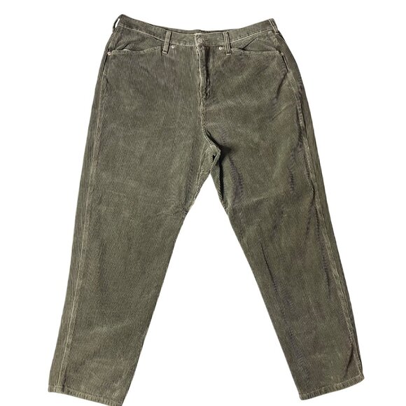 Tapemeasure Olive Corduroy Pants Size 20 Waist 20" - Picture 1 of 11